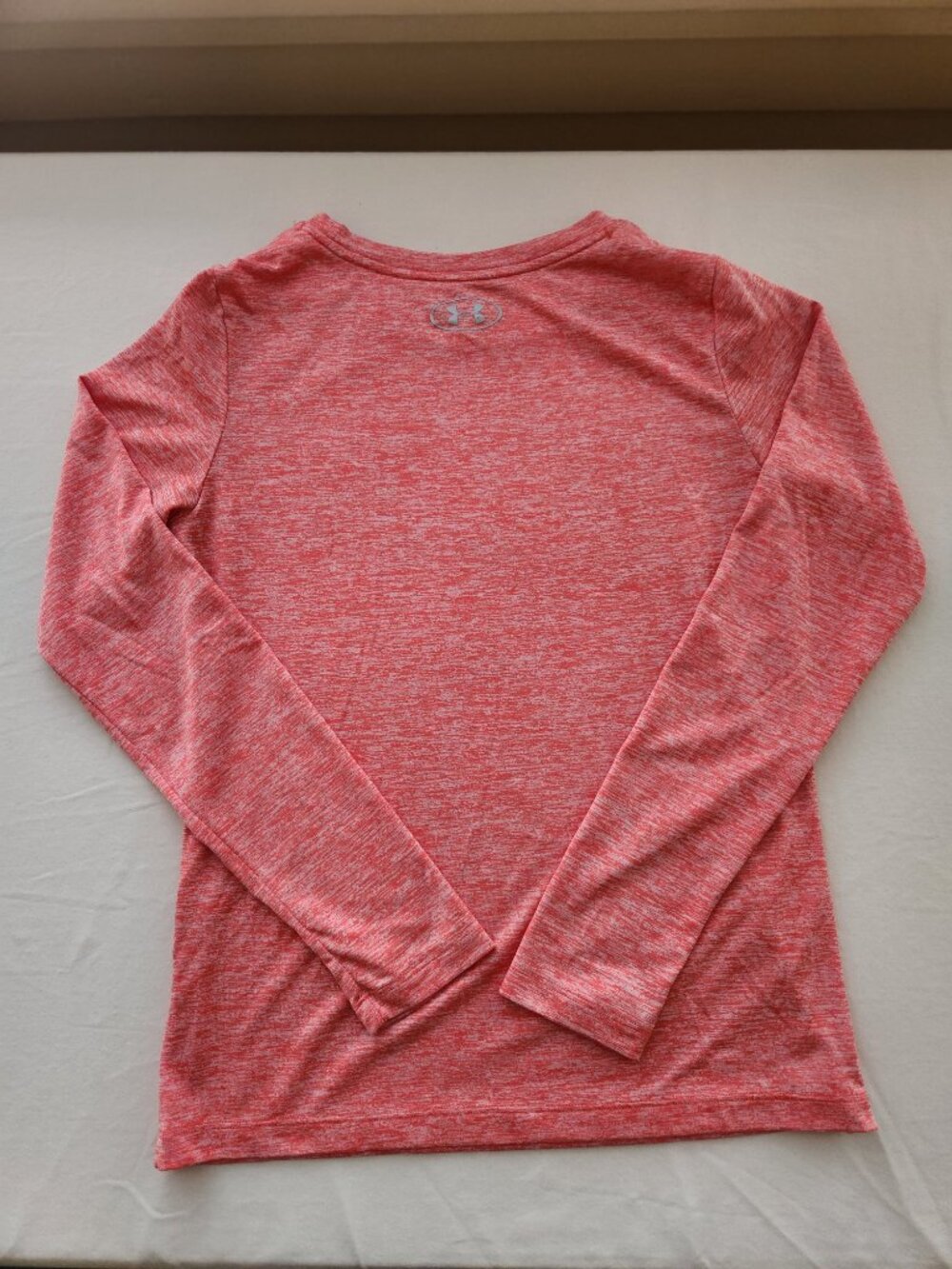 Under Armour Tech Long Sleeve Top XS Orange Running Shirt - Picture 6 of 9